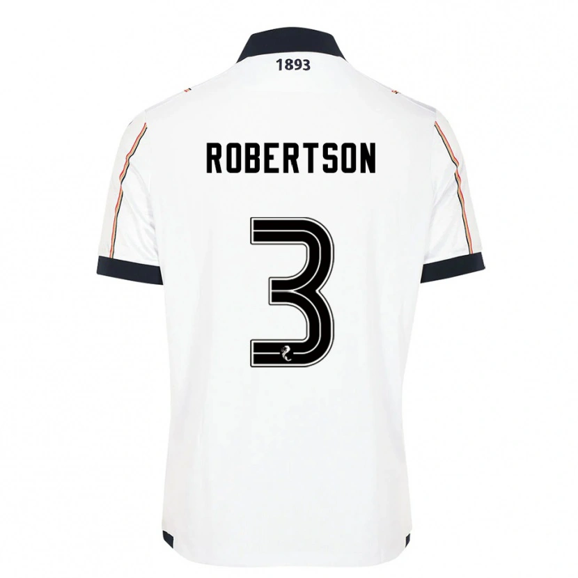 Danxen Dětské Clark Robertson #3 Bílá Námořnická Červená Daleko Hráčské Dresy 2025/26 Dres