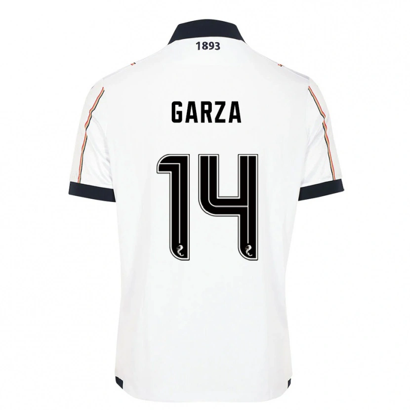 Danxen Dětské César Garza #14 Bílá Námořnická Červená Daleko Hráčské Dresy 2025/26 Dres