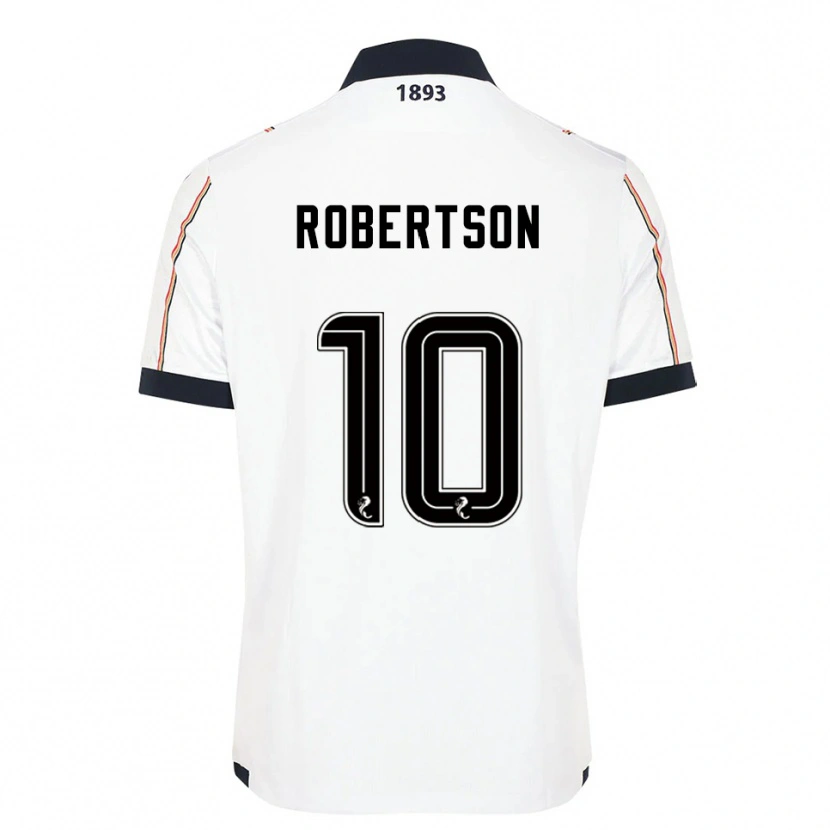 Danxen Dětské Finlay Robertson #10 Bílá Námořnická Červená Daleko Hráčské Dresy 2025/26 Dres