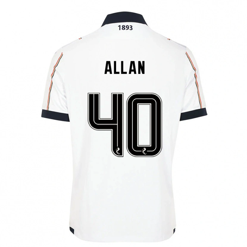 Danxen Dětské Finlay Allan #40 Bílá Námořnická Červená Daleko Hráčské Dresy 2025/26 Dres