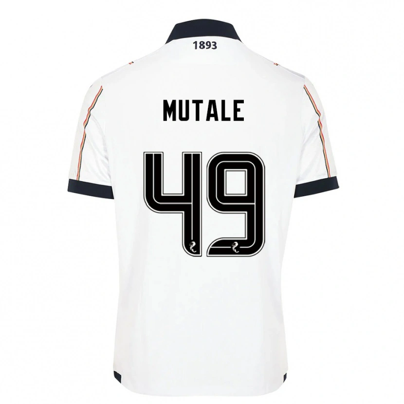 Danxen Dětské Euan Mutale #49 Bílá Námořnická Červená Daleko Hráčské Dresy 2025/26 Dres