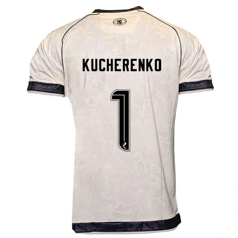 Danxen Dětské Yevgeniy Kucherenko #1 Bílá Černá Daleko Hráčské Dresy 2025/26 Dres