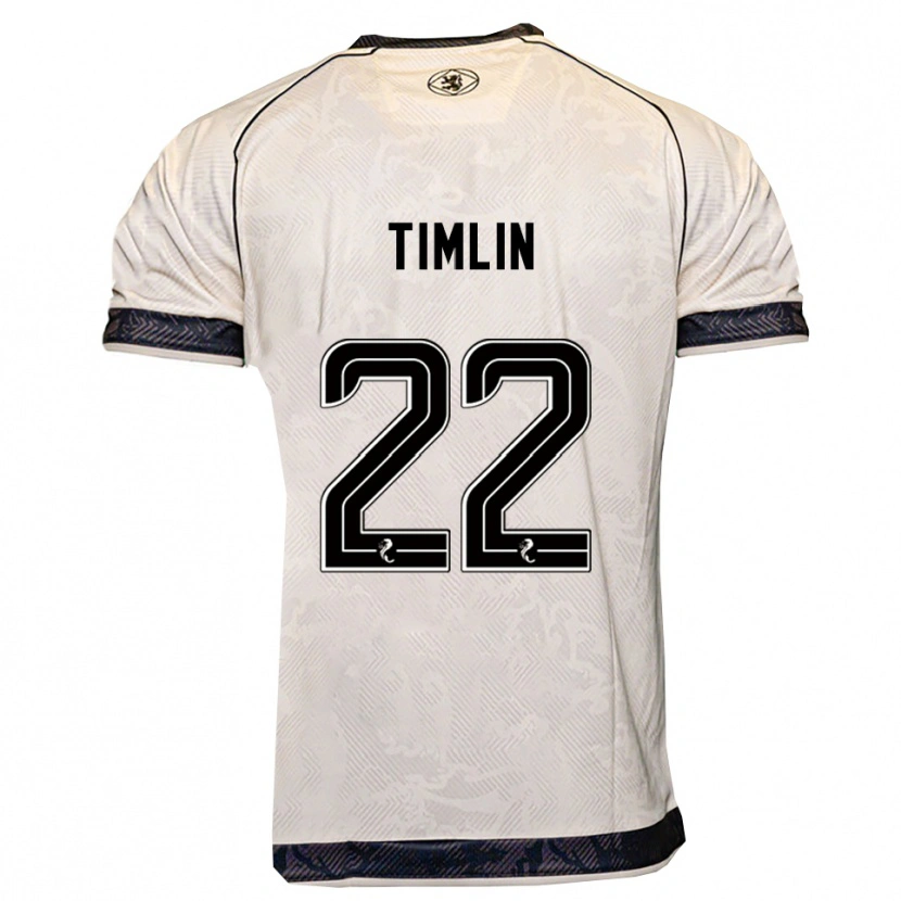 Danxen Dětské Sophie Timlin #22 Bílá Černá Daleko Hráčské Dresy 2025/26 Dres
