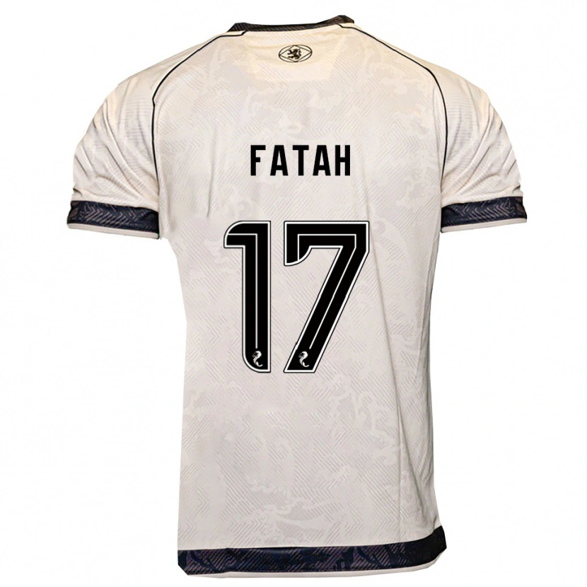 Danxen Dětské Amar Fatah #17 Bílá Černá Daleko Hráčské Dresy 2025/26 Dres