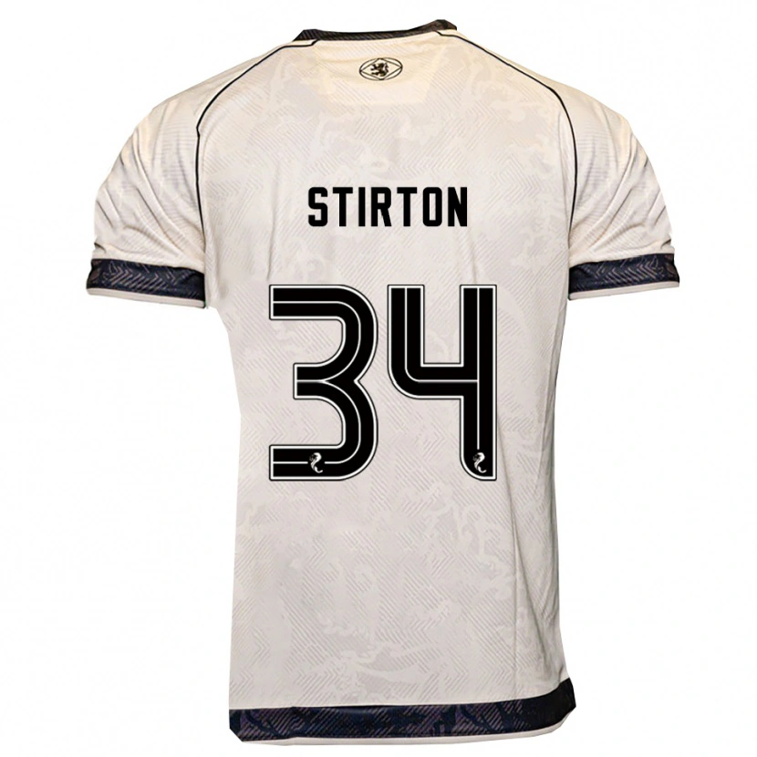 Danxen Dětské Owen Stirton #34 Bílá Černá Daleko Hráčské Dresy 2025/26 Dres