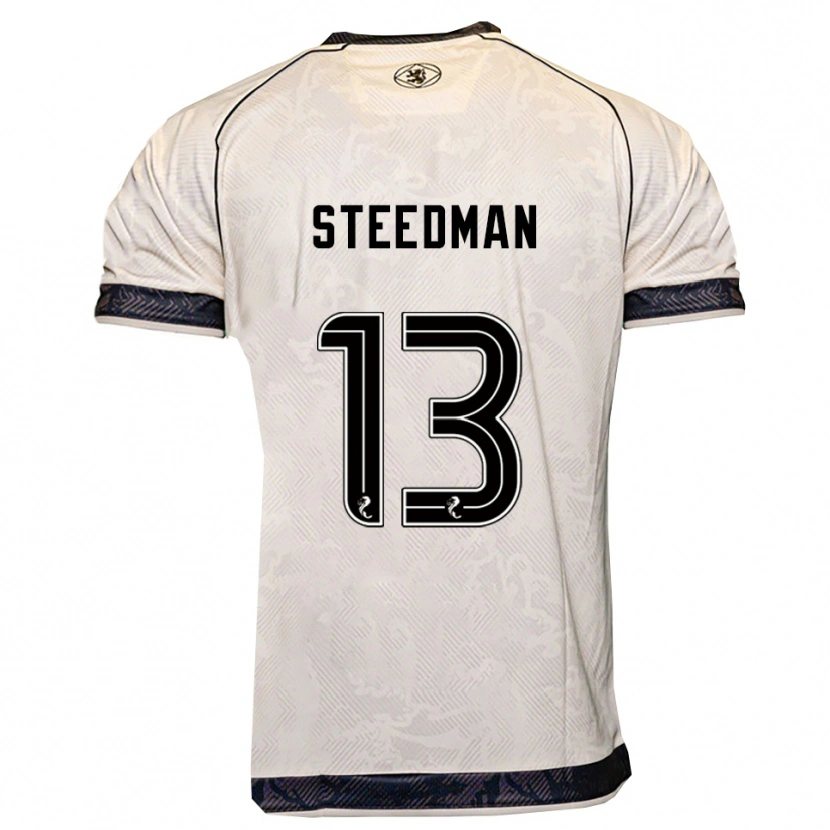Danxen Dětské Morgan Steedman #13 Bílá Černá Daleko Hráčské Dresy 2025/26 Dres