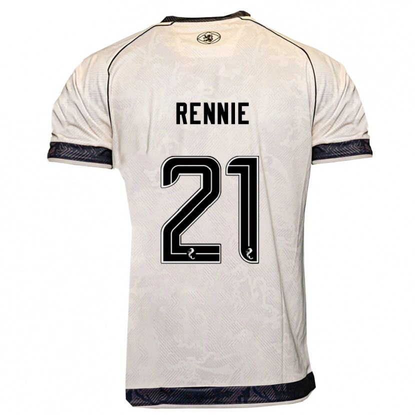 Danxen Dětské Beth Rennie #21 Bílá Černá Daleko Hráčské Dresy 2025/26 Dres