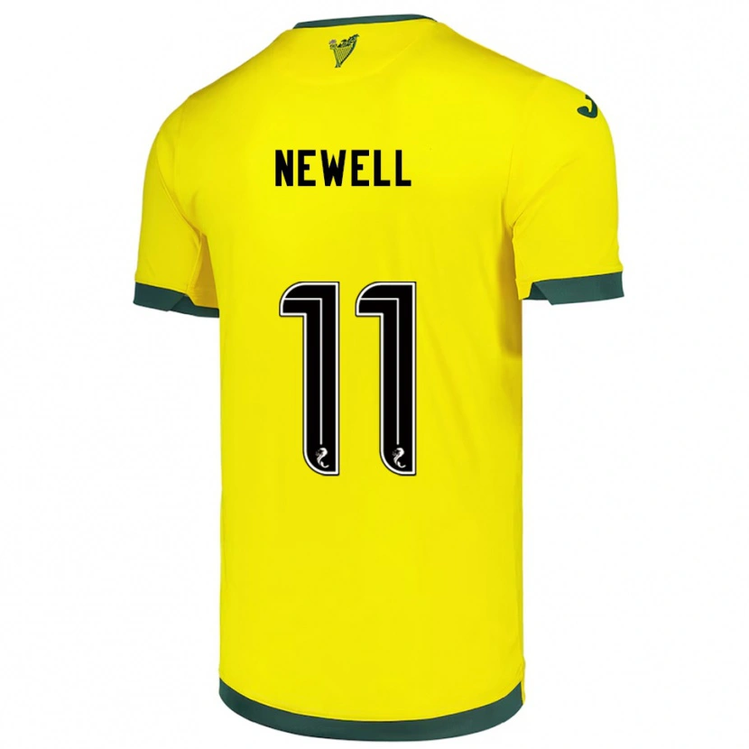 Danxen Dětské Joe Newell #11 Žlutá Zelená Daleko Hráčské Dresy 2025/26 Dres