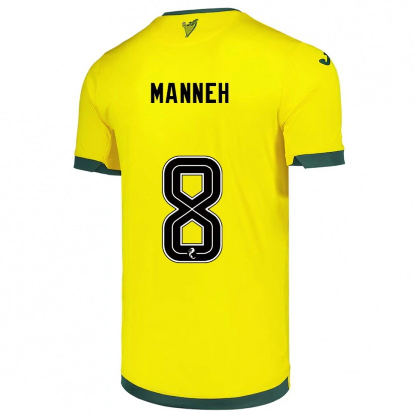 Danxen Dětské Alasana Manneh #8 Žlutá Zelená Daleko Hráčské Dresy 2025/26 Dres