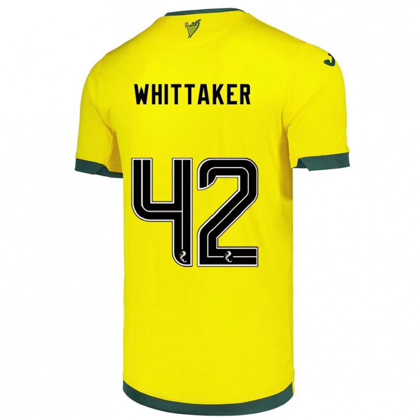 Danxen Dětské Rory Whittaker #42 Žlutá Zelená Daleko Hráčské Dresy 2025/26 Dres