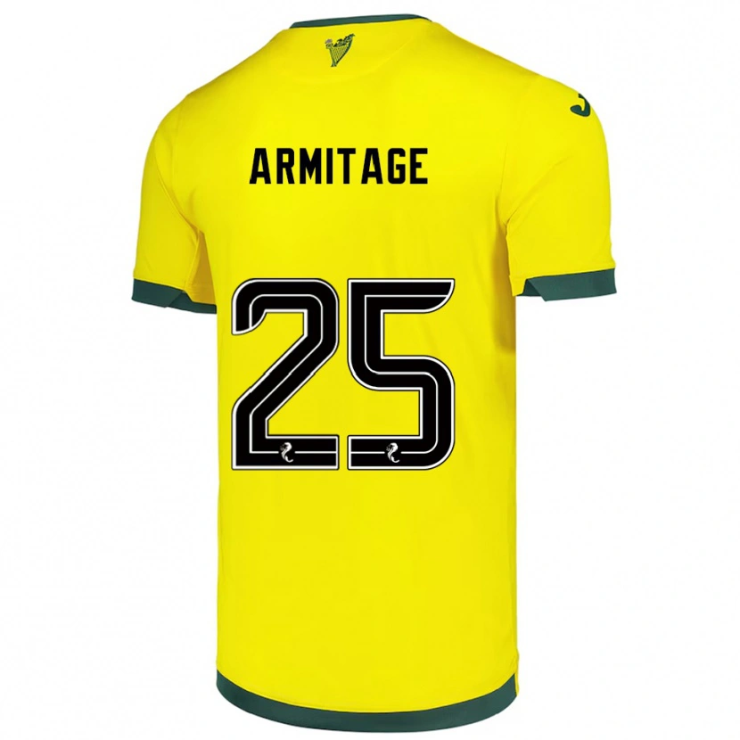 Danxen Dětské Rowena Armitage #25 Žlutá Zelená Daleko Hráčské Dresy 2025/26 Dres