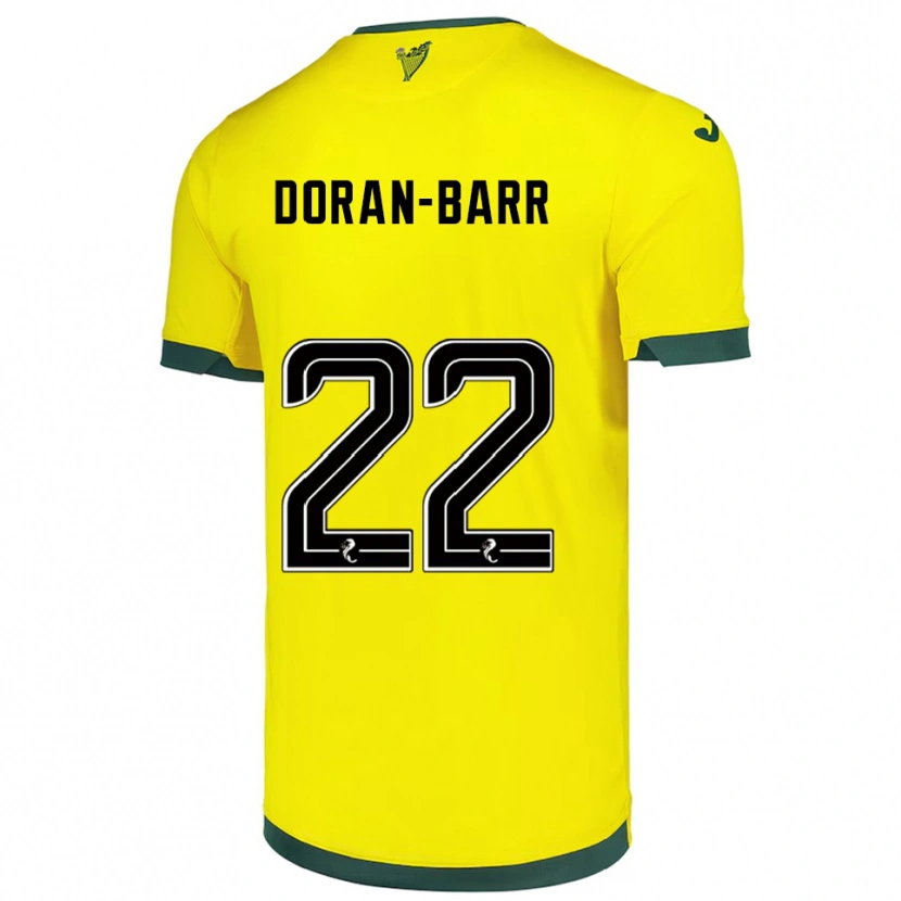 Danxen Dětské Lauren Doran-Barr #22 Žlutá Zelená Daleko Hráčské Dresy 2025/26 Dres
