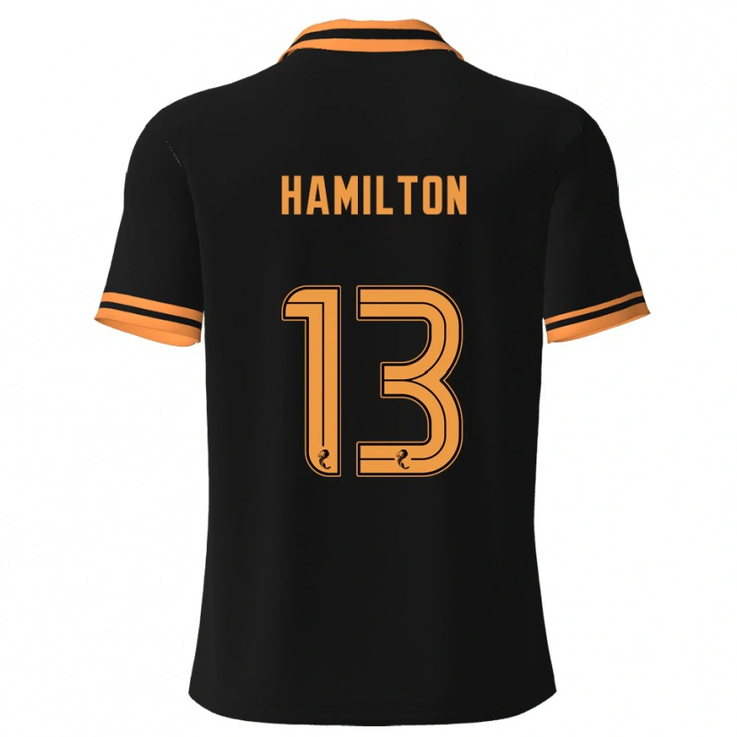 Danxen Dětské Jack Hamilton #13 Černá Žlutá Daleko Hráčské Dresy 2025/26 Dres