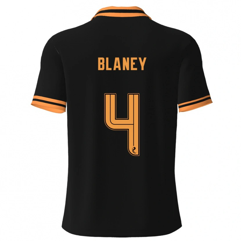 Danxen Dětské Shane Blaney #4 Černá Žlutá Daleko Hráčské Dresy 2025/26 Dres