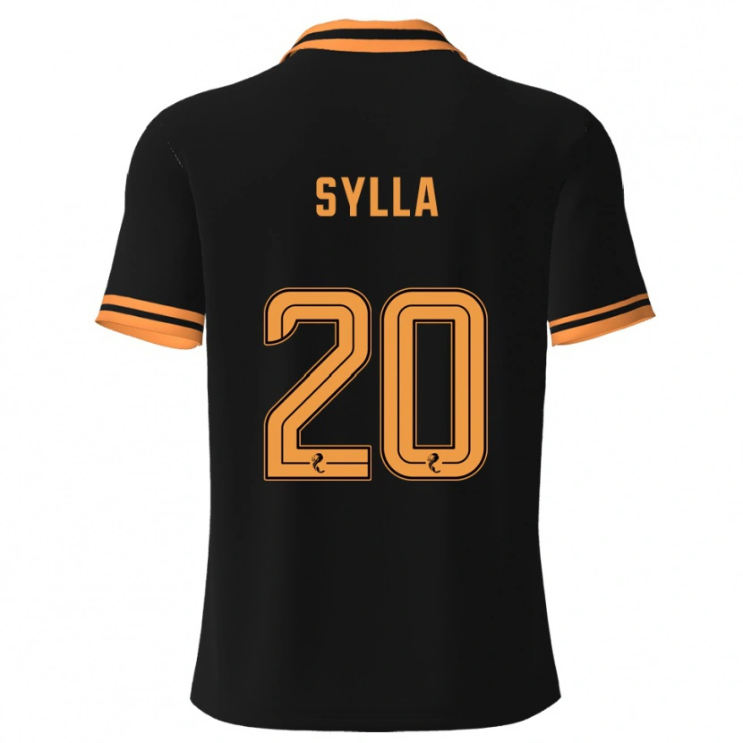 Danxen Dětské Mohamad Sylla #20 Černá Žlutá Daleko Hráčské Dresy 2025/26 Dres