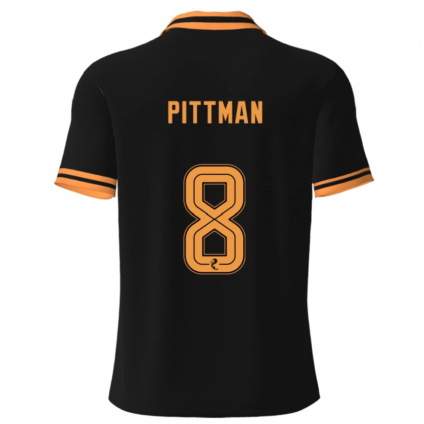 Danxen Dětské Scott Pittman #8 Černá Žlutá Daleko Hráčské Dresy 2025/26 Dres