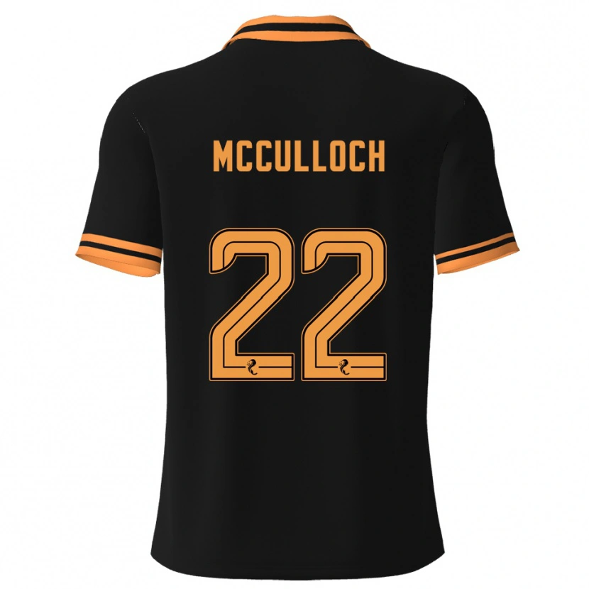 Danxen Dětské Seren Mcculloch #22 Černá Žlutá Daleko Hráčské Dresy 2025/26 Dres
