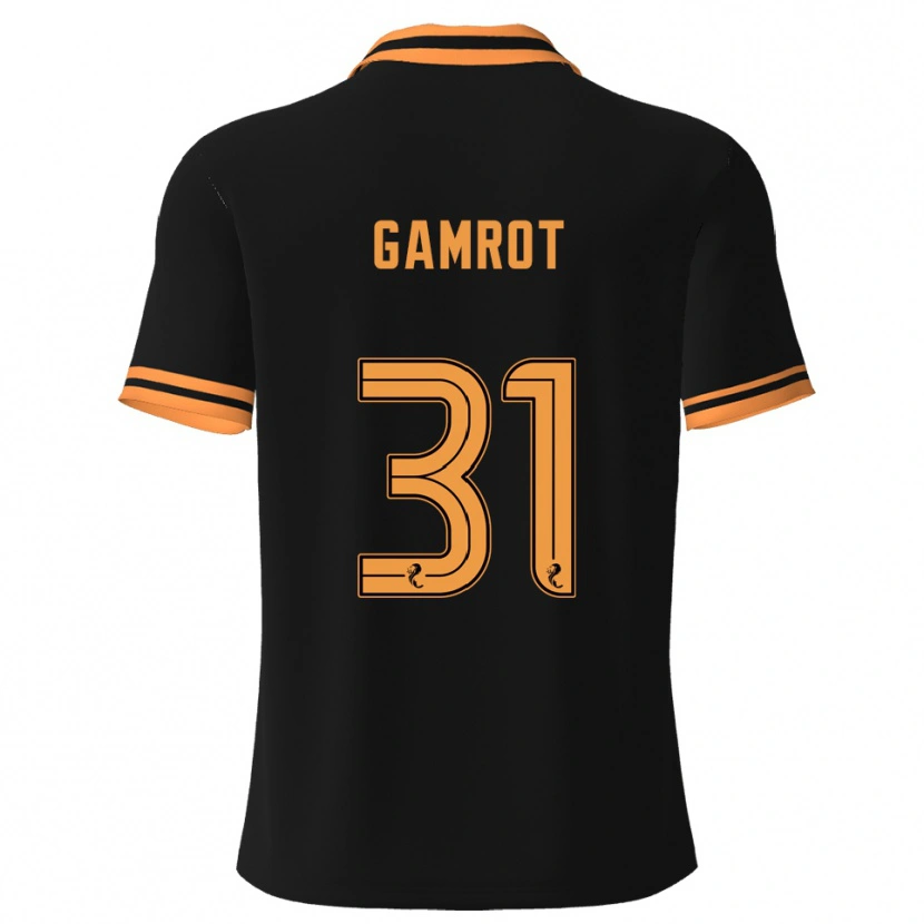 Danxen Dětské Schenai Gamrot #31 Černá Žlutá Daleko Hráčské Dresy 2025/26 Dres