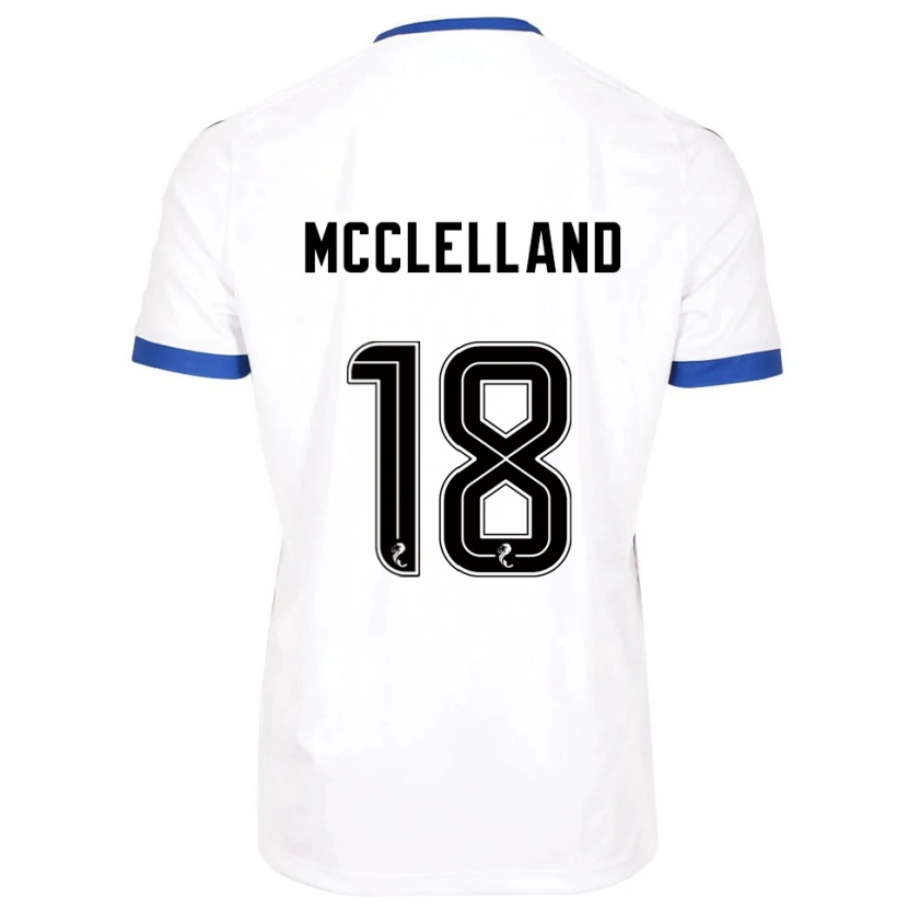 Danxen Dětské Sam Mcclelland #18 Bílá Modrá Daleko Hráčské Dresy 2025/26 Dres