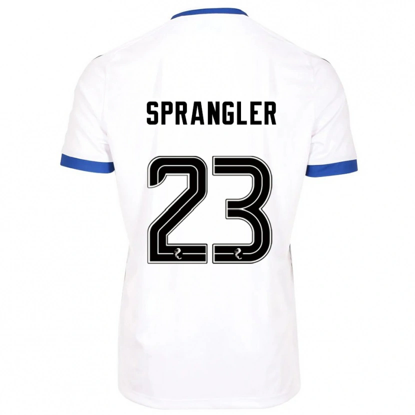 Danxen Dětské Sven Sprangler #23 Bílá Modrá Daleko Hráčské Dresy 2025/26 Dres