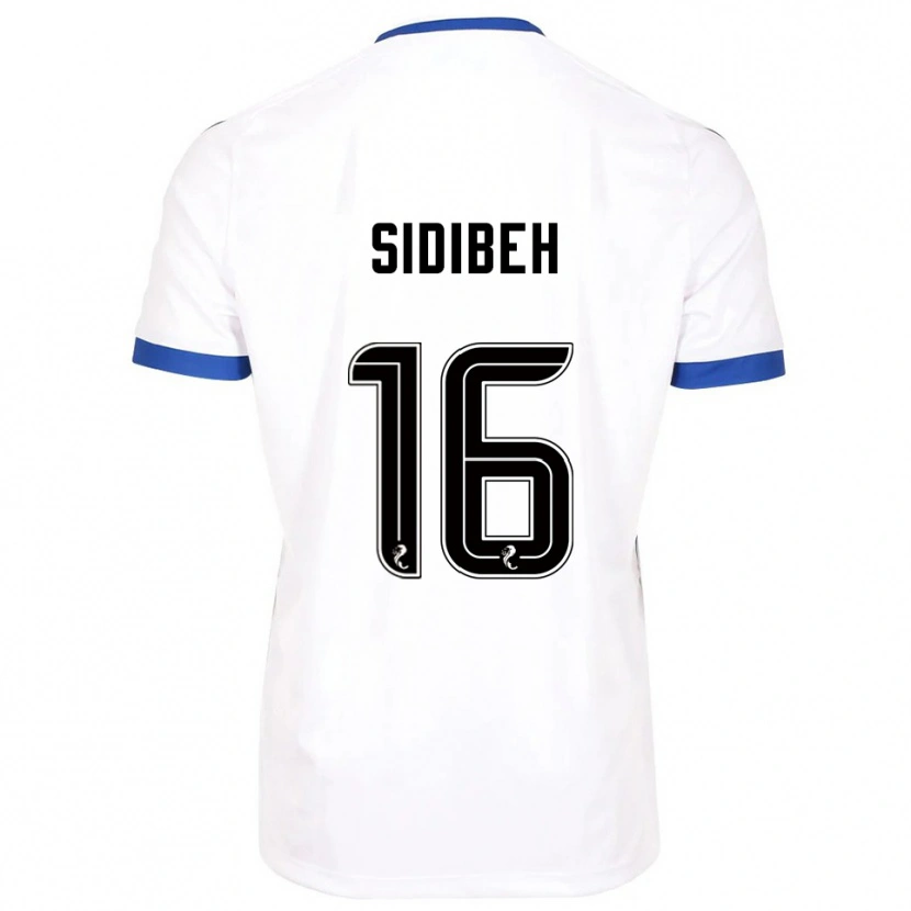 Danxen Dětské Adama Sidibeh #16 Bílá Modrá Daleko Hráčské Dresy 2025/26 Dres