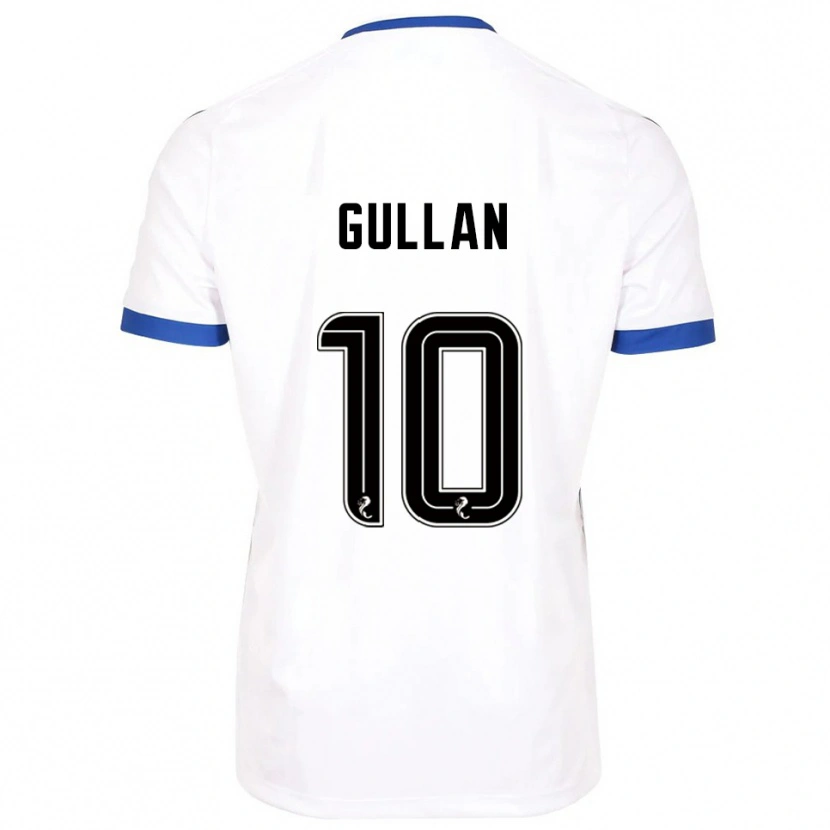 Danxen Dětské Jamie Gullan #10 Bílá Modrá Daleko Hráčské Dresy 2025/26 Dres