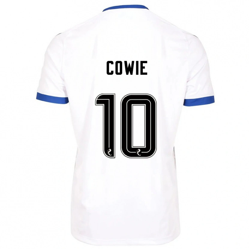 Danxen Dětské Ellie-May Cowie #10 Bílá Modrá Daleko Hráčské Dresy 2025/26 Dres