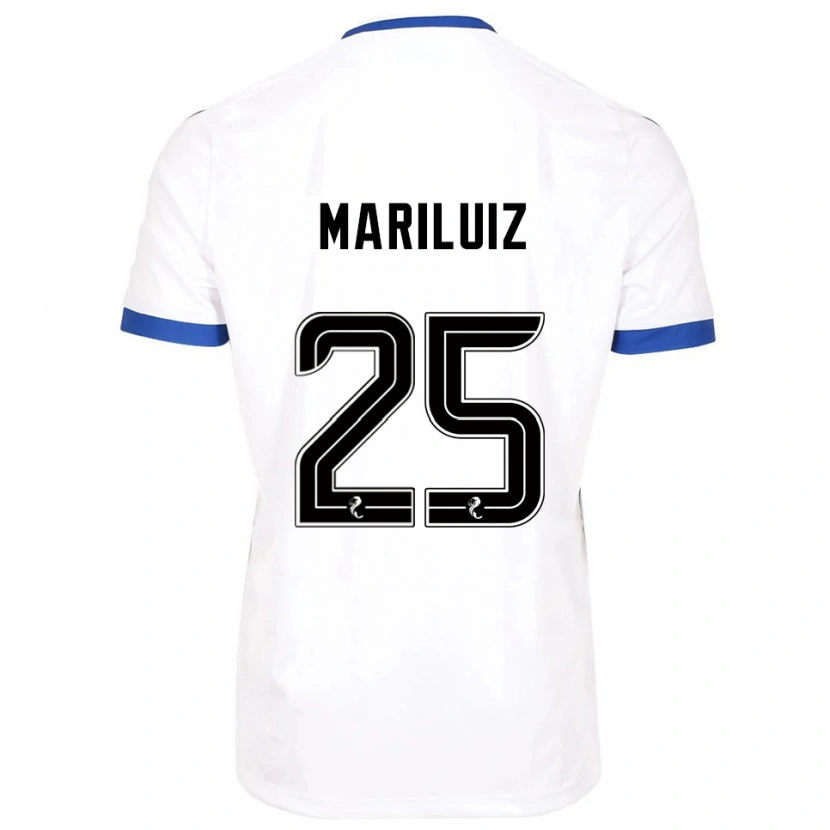 Danxen Dětské Mariluiz Sanchez #25 Bílá Modrá Daleko Hráčské Dresy 2025/26 Dres