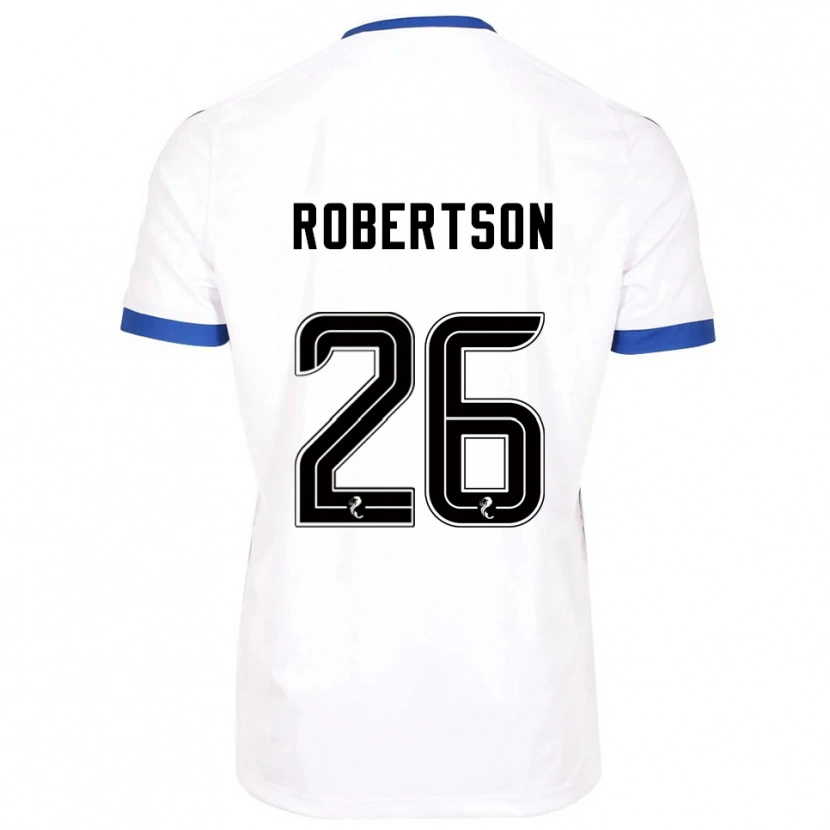 Danxen Dětské Rebecca Robertson #26 Bílá Modrá Daleko Hráčské Dresy 2025/26 Dres