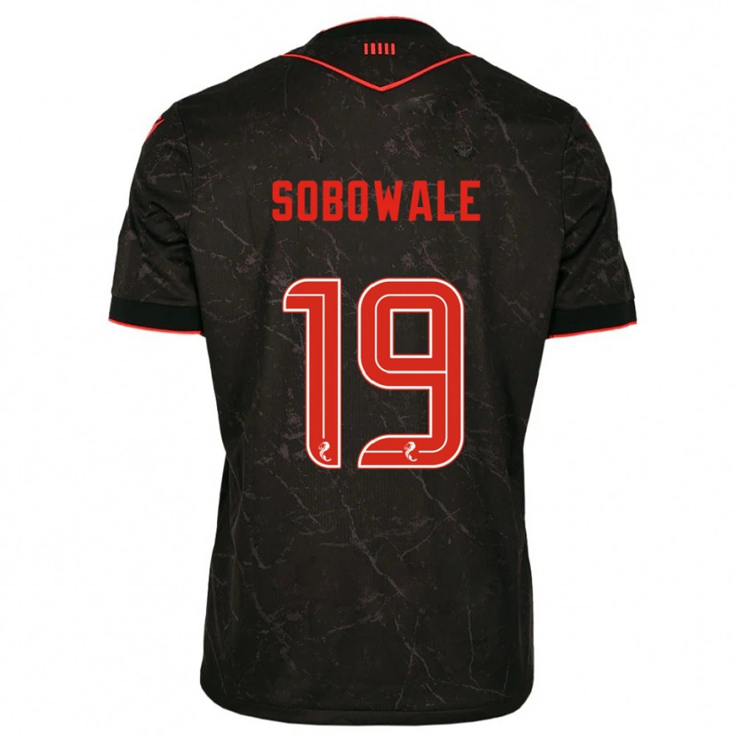 Danxen Dětské Tunmise Sobowale #19 Černá Červená Daleko Hráčské Dresy 2025/26 Dres