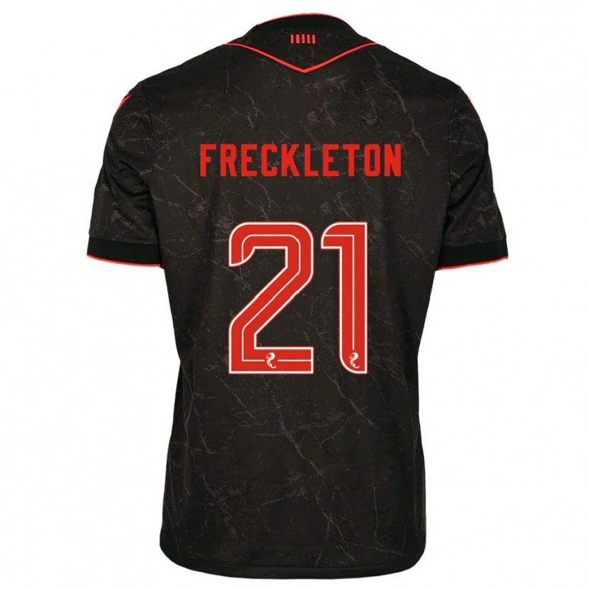 Danxen Dětské Miguel Freckleton #21 Černá Červená Daleko Hráčské Dresy 2025/26 Dres
