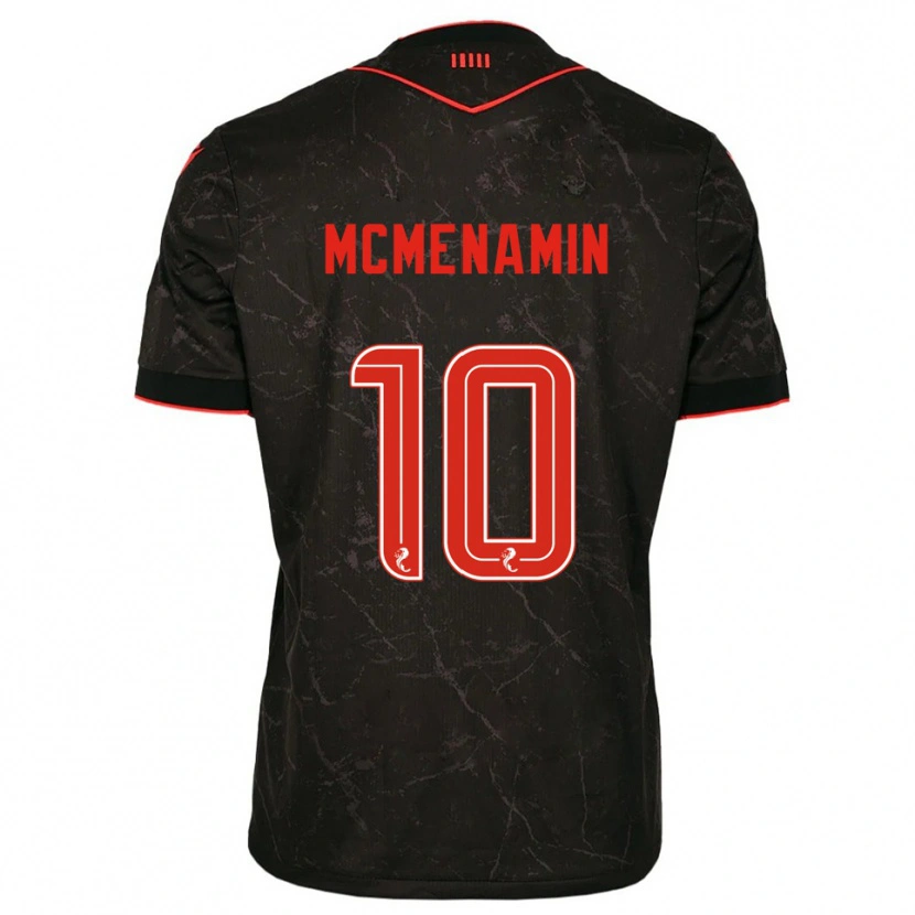 Danxen Dětské Conor Mcmenamin #10 Černá Červená Daleko Hráčské Dresy 2025/26 Dres