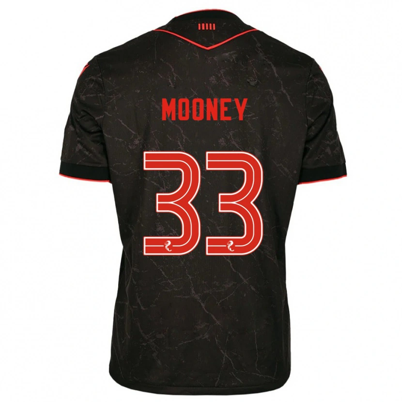 Danxen Dětské Evan Mooney #33 Černá Červená Daleko Hráčské Dresy 2025/26 Dres