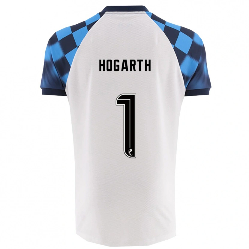 Danxen Dětské Nicky Hogarth #1 Bílá Nebesky Modrá Daleko Hráčské Dresy 2025/26 Dres