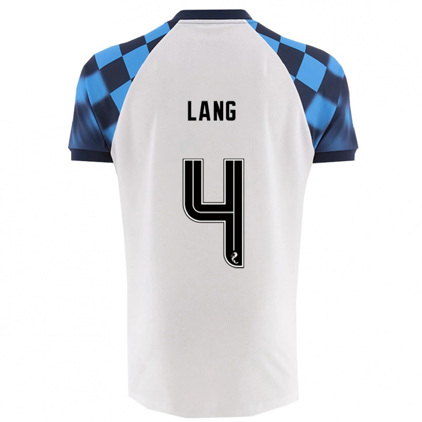 Danxen Dětské Tom Lang #4 Bílá Nebesky Modrá Daleko Hráčské Dresy 2025/26 Dres