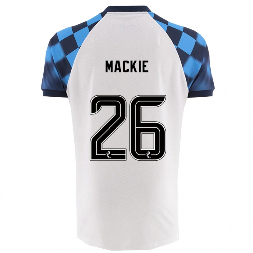 Danxen Dětské Sean Mackie #26 Bílá Nebesky Modrá Daleko Hráčské Dresy 2025/26 Dres