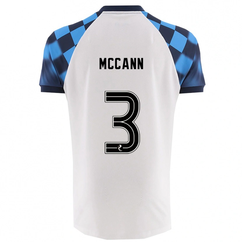 Danxen Dětské Leon Mccann #3 Bílá Nebesky Modrá Daleko Hráčské Dresy 2025/26 Dres