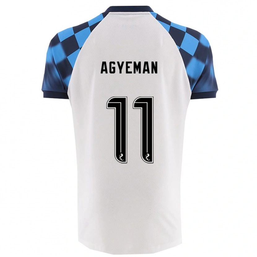 Danxen Dětské Alfie Agyeman #11 Bílá Nebesky Modrá Daleko Hráčské Dresy 2025/26 Dres