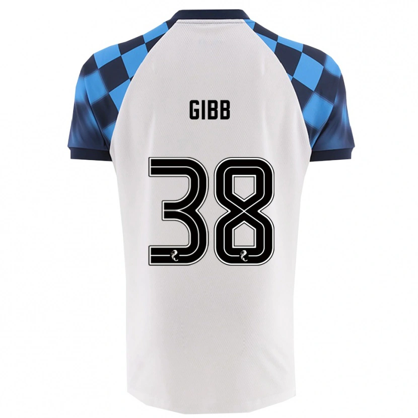 Danxen Dětské Thomas Gibb #38 Bílá Nebesky Modrá Daleko Hráčské Dresy 2025/26 Dres