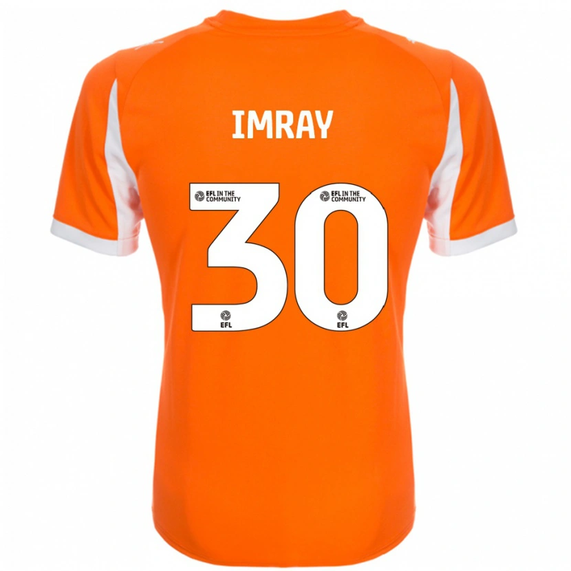Danxen Pánské Danny Imray #30 Oranžová Bílá Domů Hráčské Dresy 2025/26 Dres