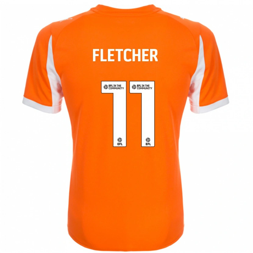 Danxen Pánské Ashley Fletcher #11 Oranžová Bílá Domů Hráčské Dresy 2025/26 Dres