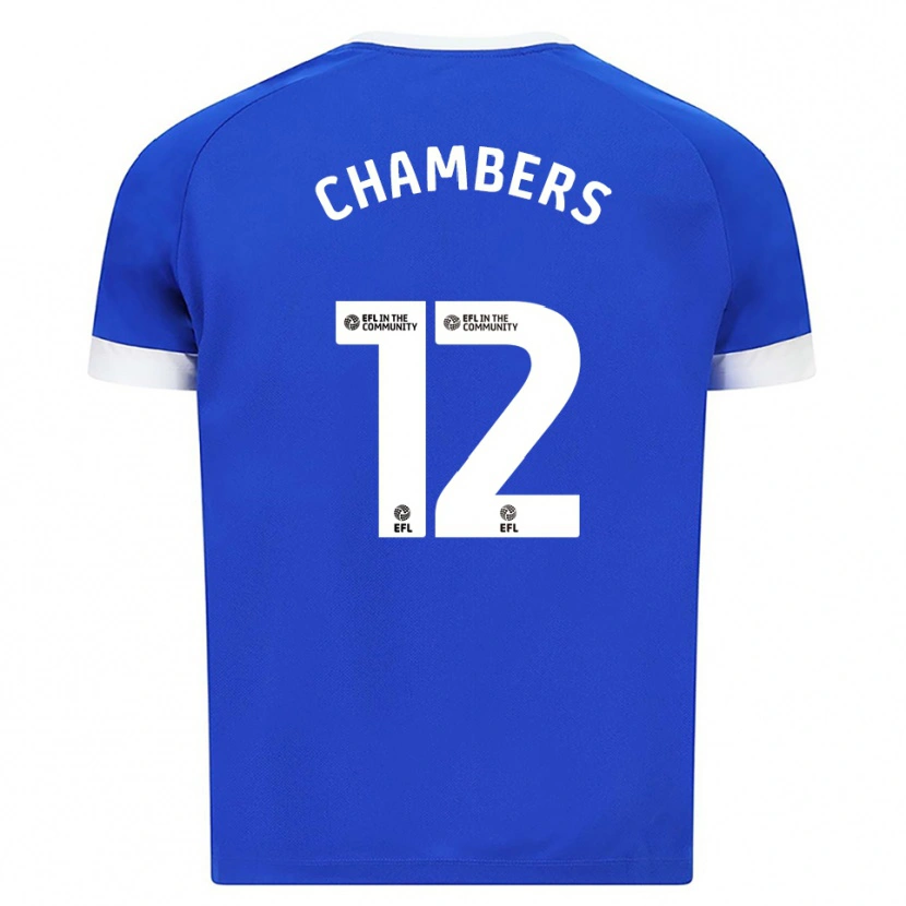 Danxen Pánské Calum Chambers #12 Modrá Bílá Domů Hráčské Dresy 2025/26 Dres