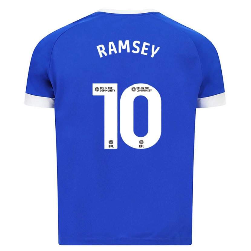 Danxen Pánské Aaron Ramsey #10 Modrá Bílá Domů Hráčské Dresy 2025/26 Dres