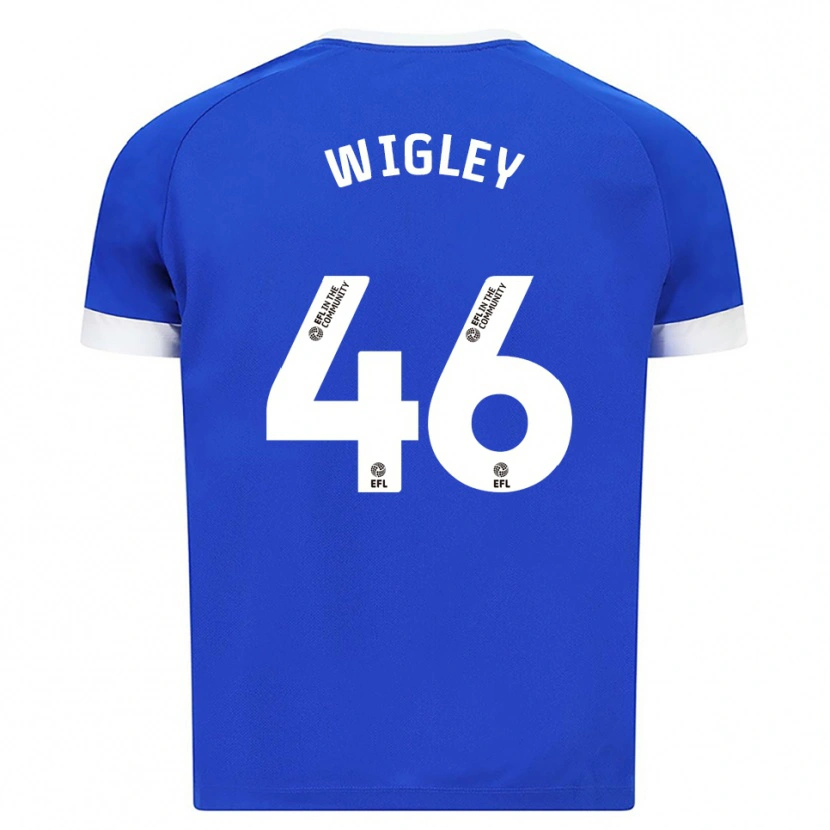 Danxen Pánské Morgan Wigley #46 Modrá Bílá Domů Hráčské Dresy 2025/26 Dres