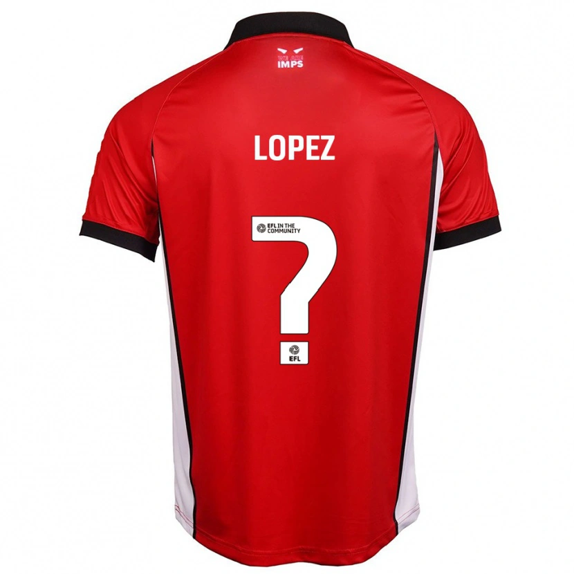 Danxen Pánské Jersey Lopez #0 Červená Bílá Domů Hráčské Dresy 2025/26 Dres