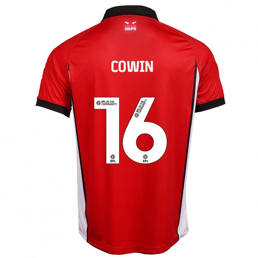 Danxen Pánské William Cowin #16 Červená Bílá Domů Hráčské Dresy 2025/26 Dres