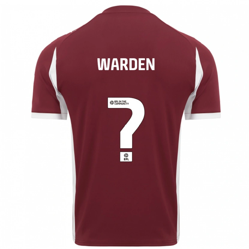 Danxen Pánské Darcy Warden #0 Vínová Bílá Domů Hráčské Dresy 2025/26 Dres