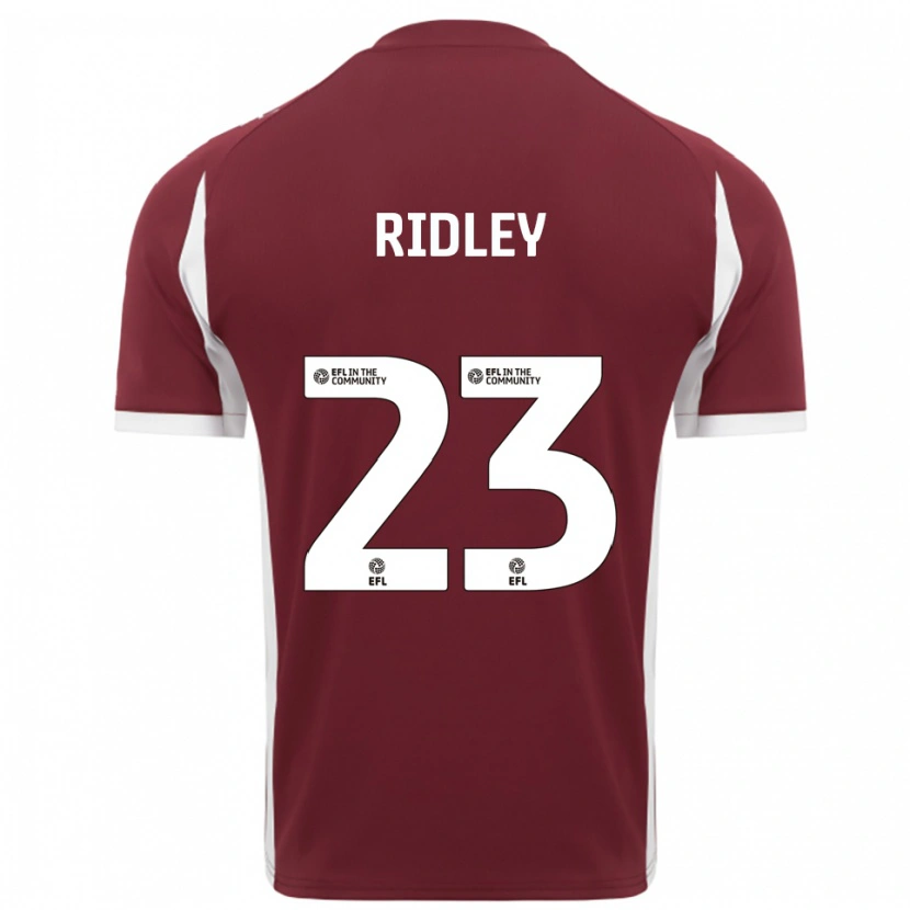 Danxen Pánské Paige Ridley #23 Vínová Bílá Domů Hráčské Dresy 2025/26 Dres