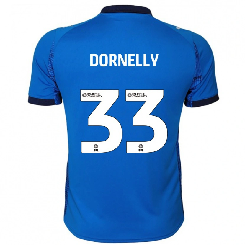 Danxen Pánské James Dornelly #33 Modrá Bílá Domů Hráčské Dresy 2025/26 Dres