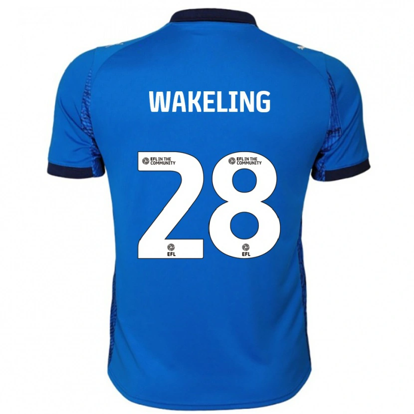 Danxen Pánské Jacob Wakeling #28 Modrá Bílá Domů Hráčské Dresy 2025/26 Dres